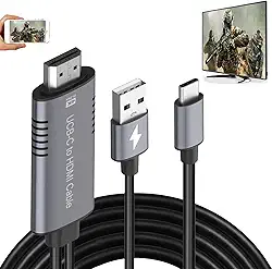 Adaptador Hdmi Usb Tipo C Cabo Mhl 4K Hd Vídeo Conversor Digital Cabo Espelho Carregamento para Imac Macbook Samsung Laptop Galaxy S21 S20 S10 S9 S8 Note 20 10 Lg G8 G5 Telefone Android Para