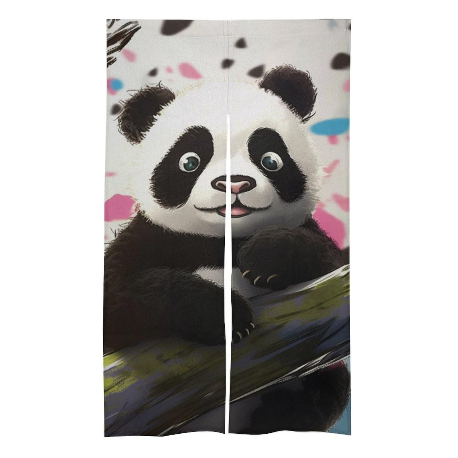 Rideaux occultants pour porte de salle de bain style animaux