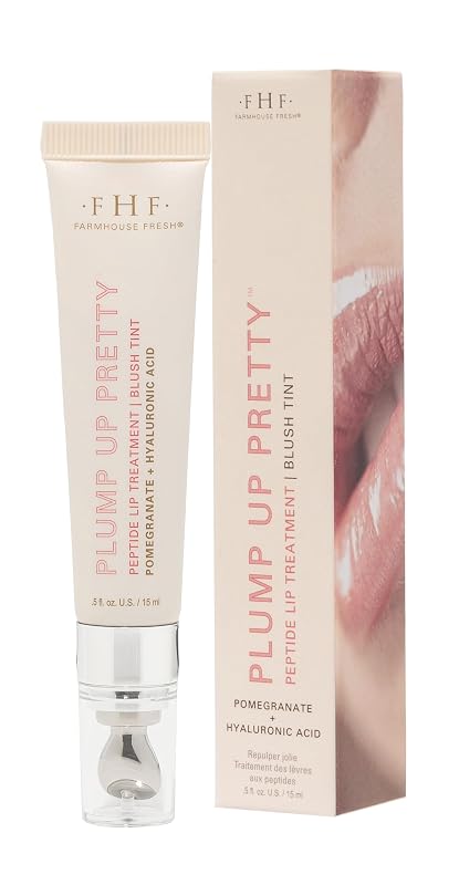 FarmHouse Fresh Plump Up Pretty® Peptide Lip Treatment, tonalidade Blush, 15 mL