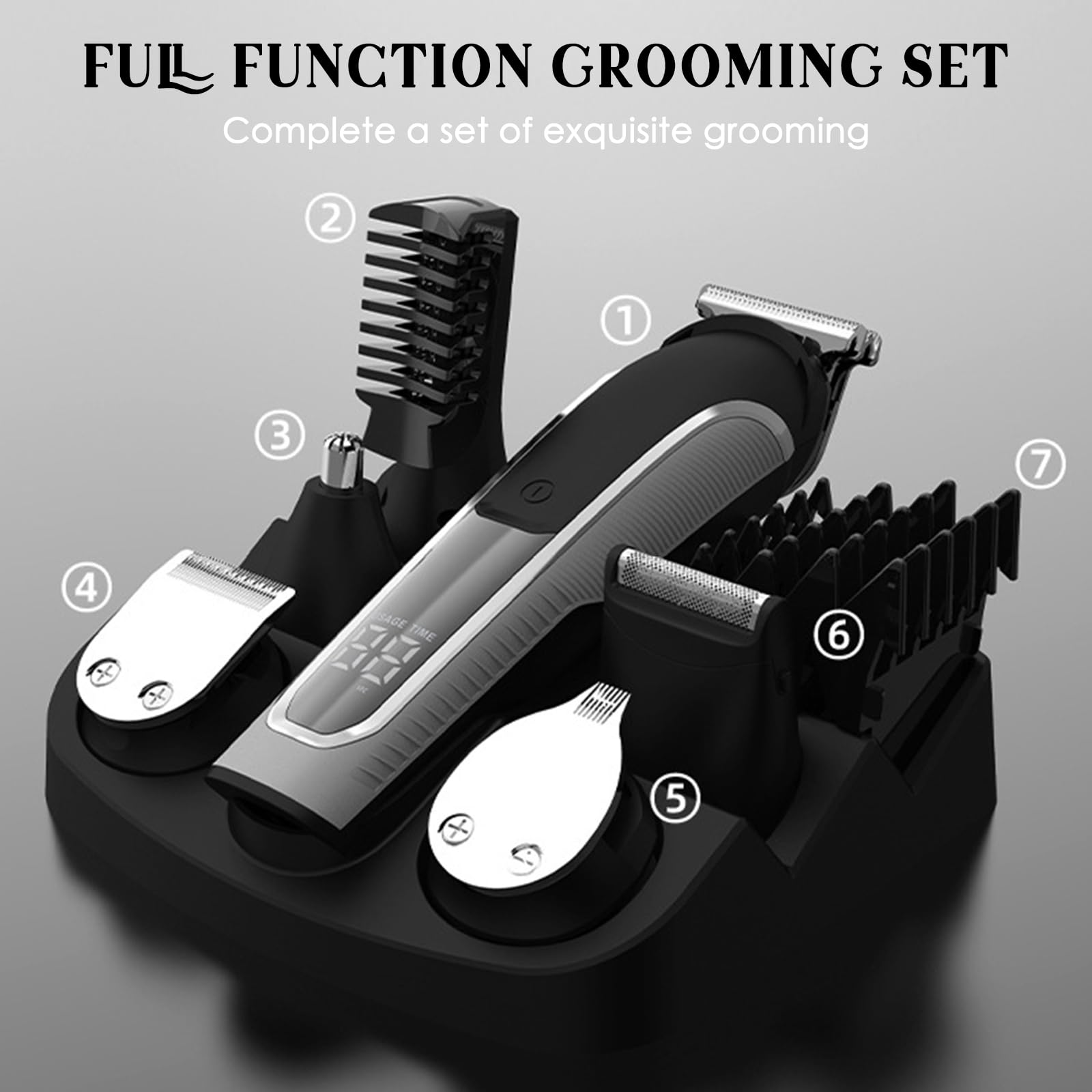 Dioche 6-in-1-Haarschneidemaschinen-Set für Herren, Kabelloser