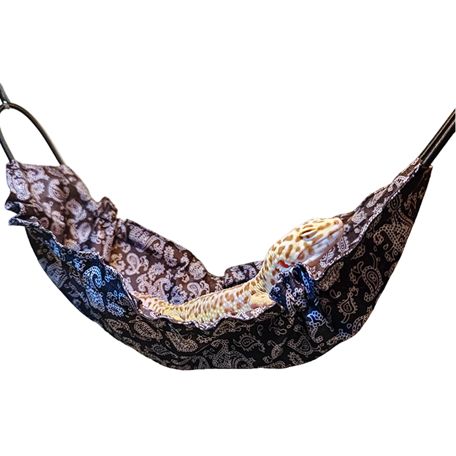 Bearded Dragon Hammock, Reptile Swing Hanging Bed & Bearded Dragon Bed, Small Animal Habitat Decor for Lizards, Snakes, Geckos