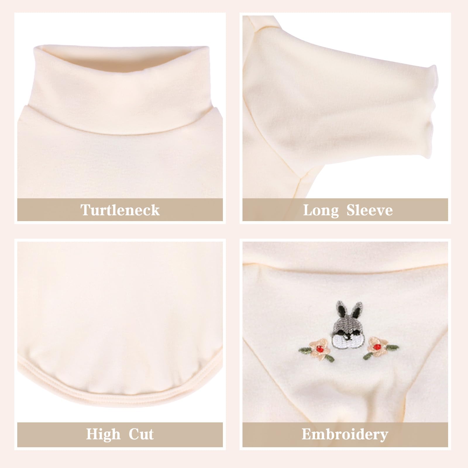 Yaopelky Dog Sweatshirt for Small Medium Dogs Cats Fall Pet T-Shirt Long Sleeve Puppy Outfit Casual Doggy Clothes for Yorkie Chihuahua (M(3-4.5kg) - Image 3
