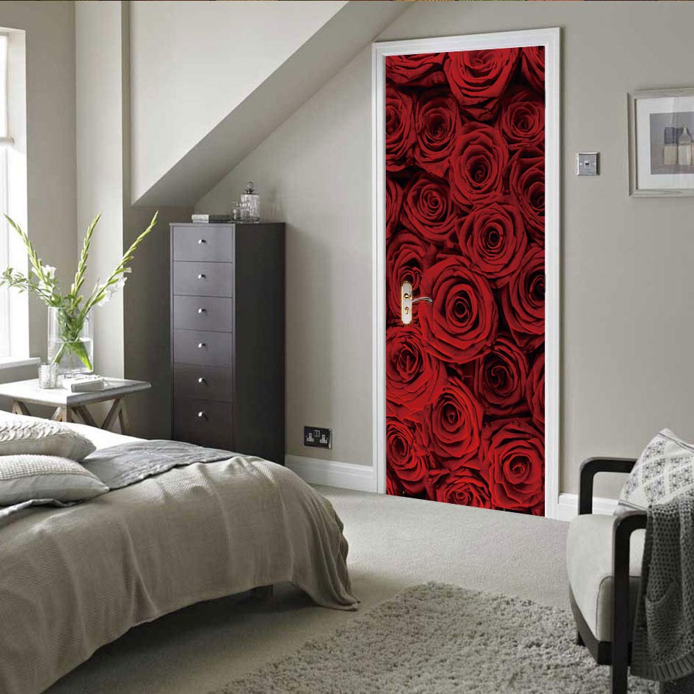 Multi Espace Red Gate Auto-Adhésif 3D Sticker Porte Poster d