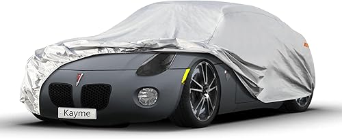 Kayme - Cubierta de 6 capas para automóvil, impermeable, apta para todo tipo de clima, protección completa para exteriores contra lluvia, sol y