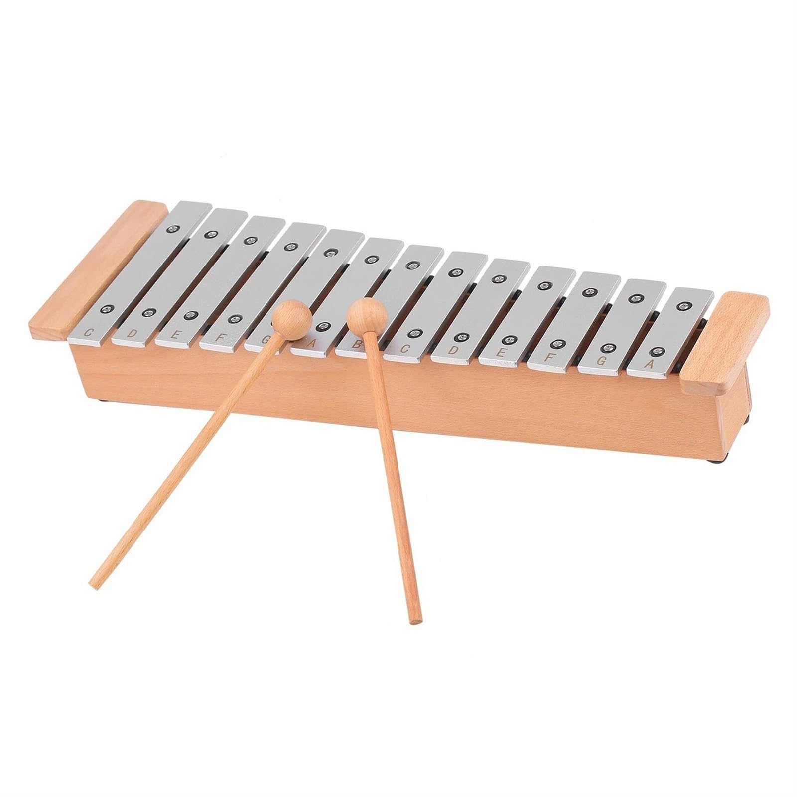 Ksylofon 13-Note Glockenspiel Przenośny Aluminiowy Fortepian Ksylofon Instrument Perkusyjny Instrument Muzyczny