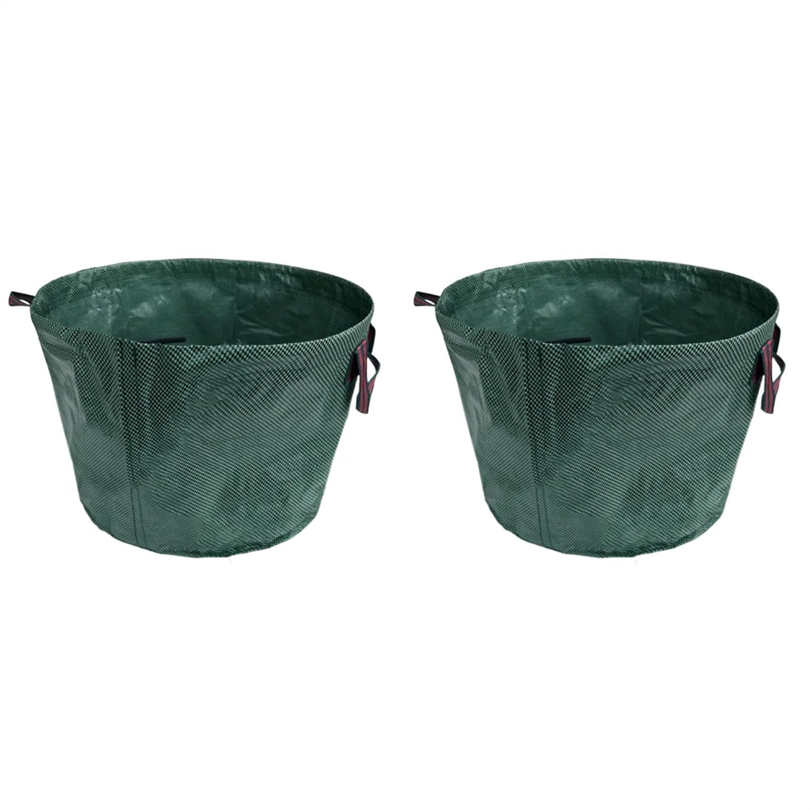 Gartenabfallsack gartenwerkzeug 50L Gartentasche, großes Fassungsvermögen, Laubsack, Leichter Mülleimer, Faltbarer Gartenabfallbehälter, Aufbewahrungstasche(2PCS)