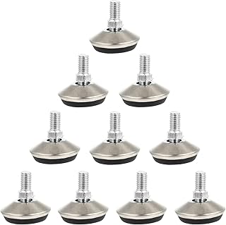 10pcs Furniture Leg Straightener Furniture Levelers Swivel Leveling Swivel Accent Chair Table Leveler Legs Swivel Furniture Leg Levelers To Rotate Adjust Slide Rail Stainless Steel