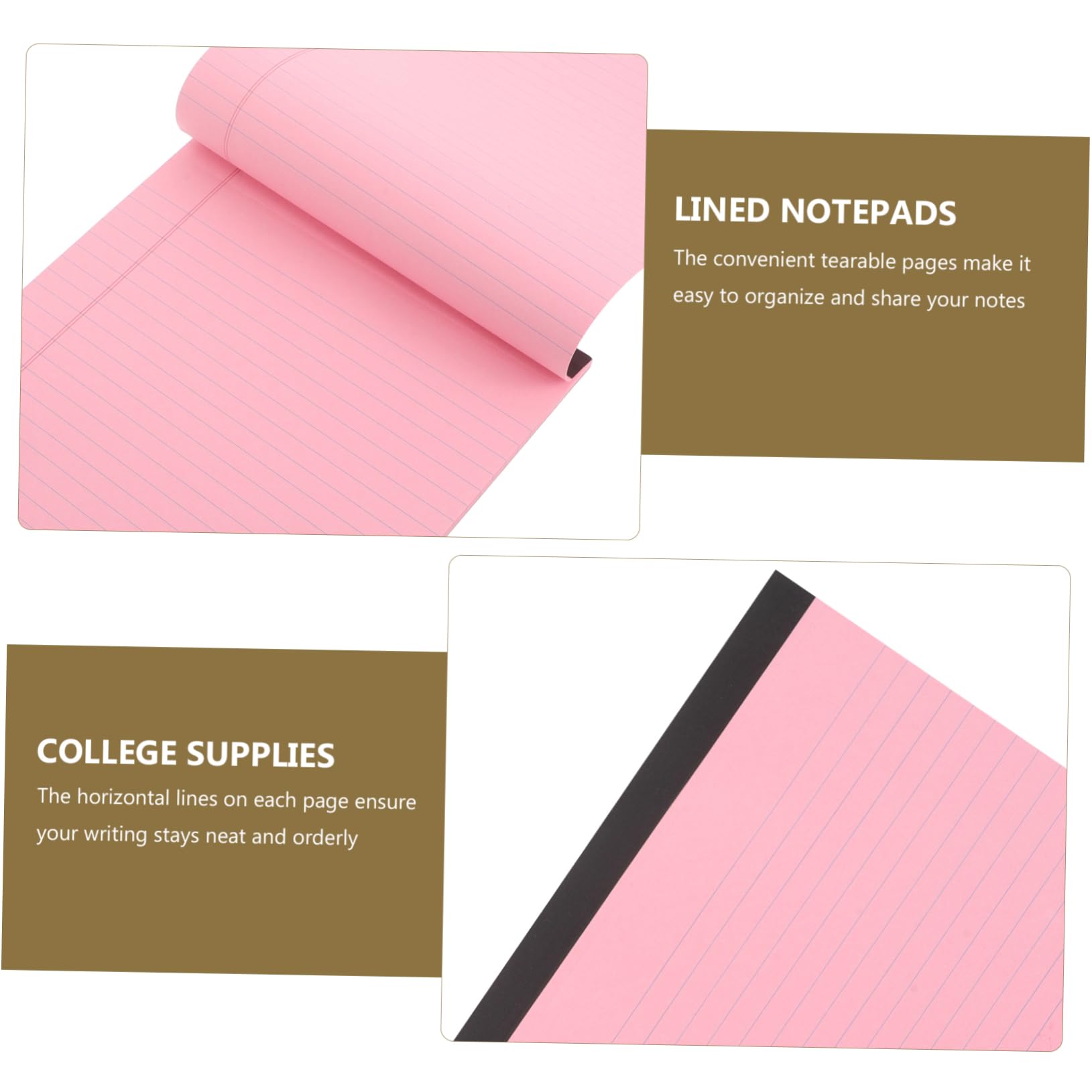 Lurrose 4pezzi Quaderno Righe Blocchi Note per Appunti Carta Quadrettata per Studenti Universitari e Ufficio Layout Strutturato
