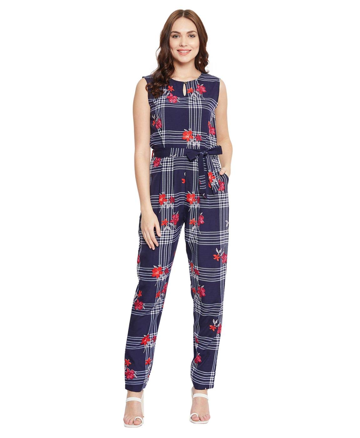 uptownie lite Women's Crepe Keyhole Maxi Jumpsuit-picture-48