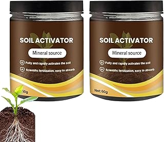 Soil Activators,Organic Soil Activators and Plant Fertilizers,Garden Beds for Cultivation,Potting Mix and Seedling Compost, Promoting Plant Rooting 60g（ 2PCS）