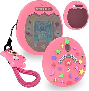 Silicone Cover Case for Tamagotchi Pix Interactive Virtual Pet Game Machine, Protective Skin Sleeve Shell for Tamagotchi P...