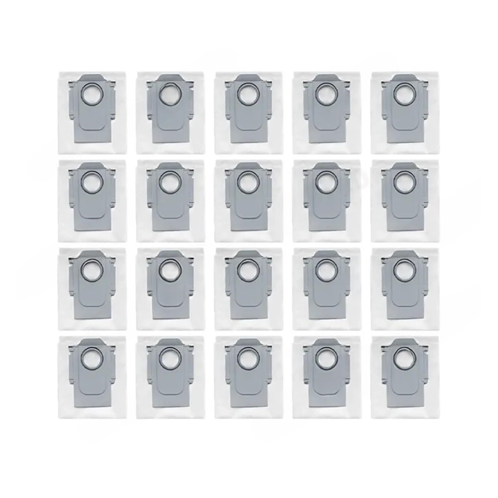 PORRSYDCD Main Roller Side Brush Filter Mop Pad Cloth Dust Bag，Compatible With Roborock Qrevo S, Qrevo Pro, Qrevo MaxV, Qrevo Plus Vacuum Parts(Dust bag X20)