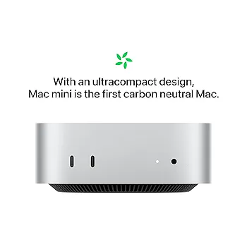 Mac mini M4　メモリ24GB　SSD512GB Amazon.com: Apple 2024 Mac mini Desktop Computer with M4