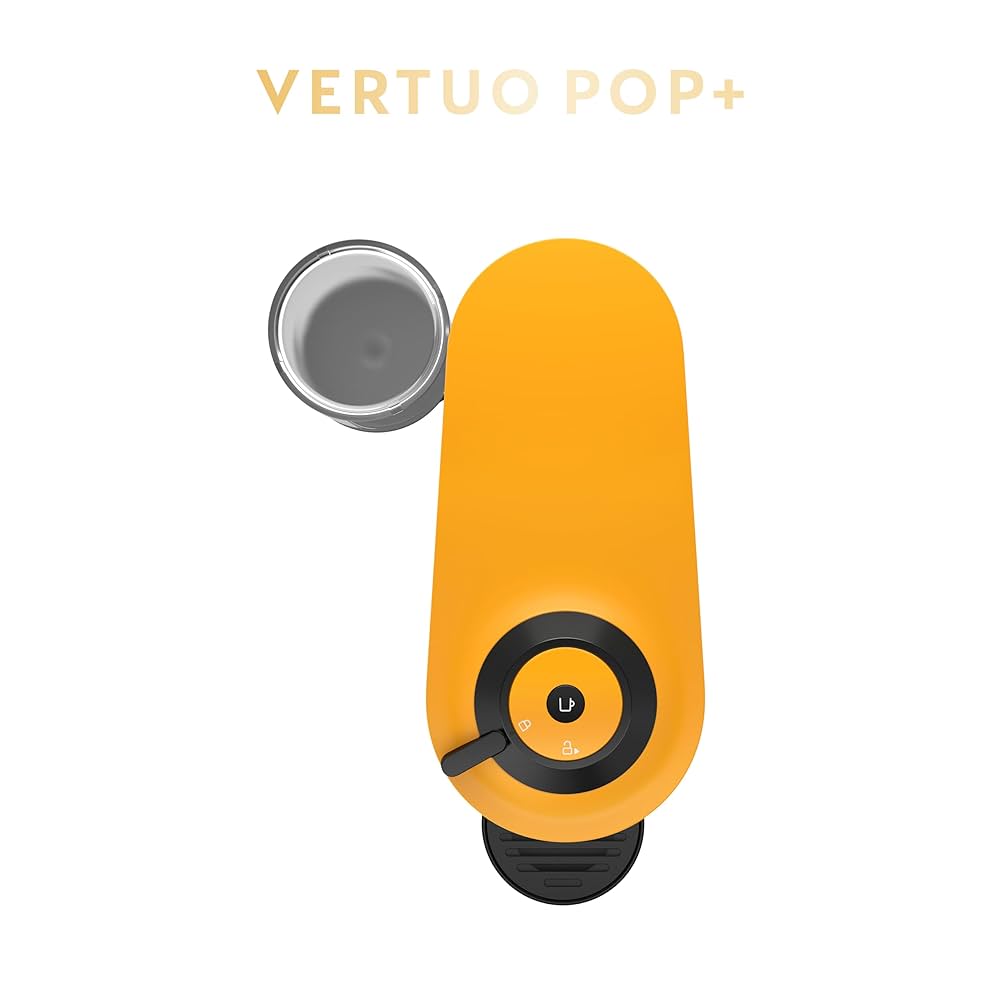 Nespresso Vertuo Pop+ Coffee and Espresso Machine, Mango Yellow.