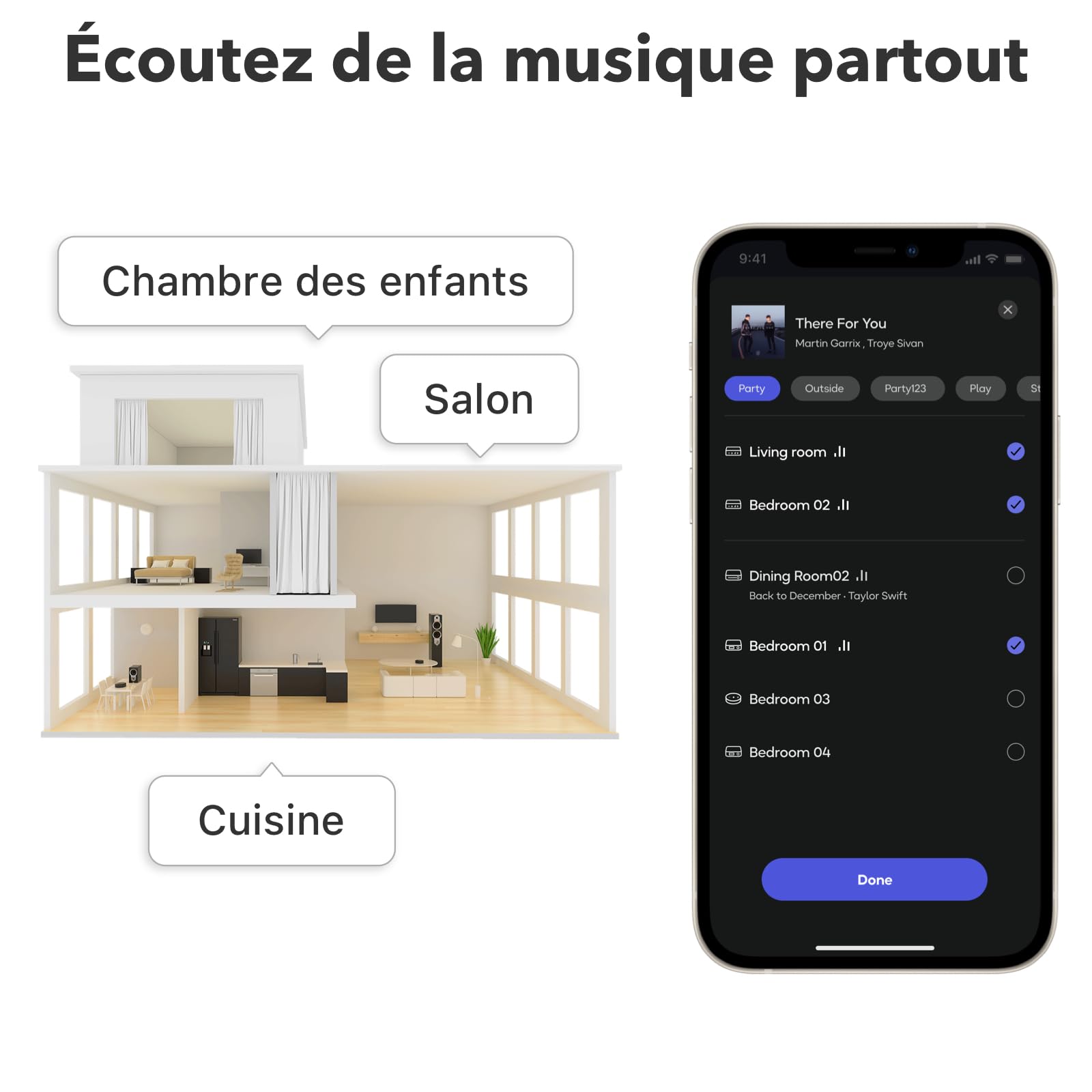 WiiM Mini – Lecteur Audio sans Fil AirPlay 2, multiroom stéréo, préamplificateur, Compatible avec Alexa et Siri, diffusez de l’Audio Haute résolution Depuis Amazon Music, Tidal et Plus