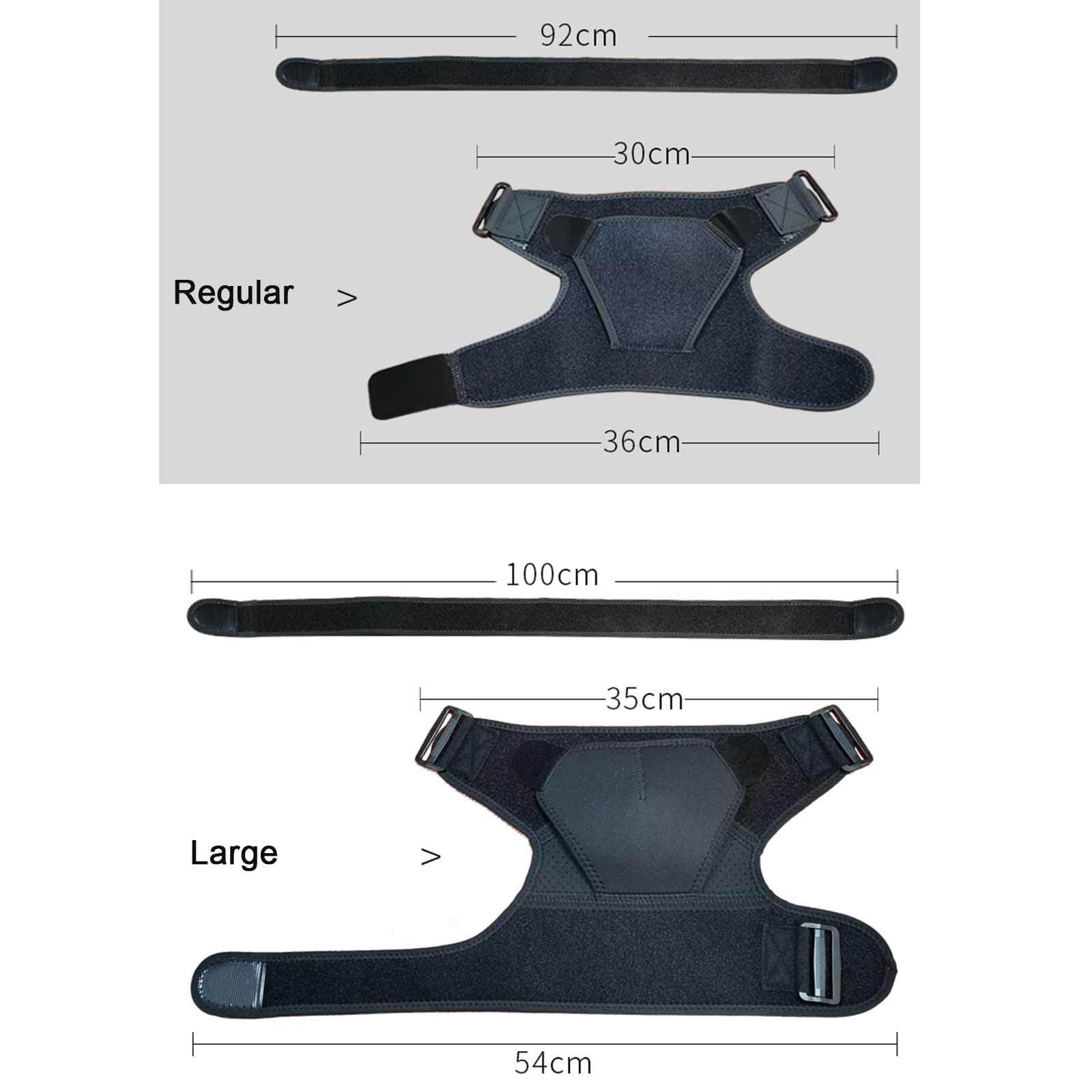 Tutore per La Spalla, Tutore di Supporto Della Cuffia Dei Rotatori per Alleviare Il Dolore, Manicotto di Compressione Della Spalla, Regolabile per Braccio Sinistro e Destro,Black-Large
