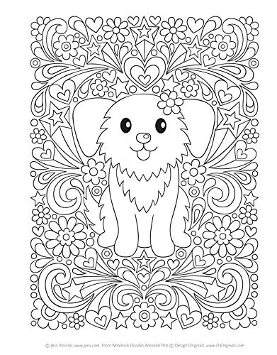 Volinski, J: Notebook Doodles Adorable Pets: Coloring & Activity Book (Design Originals)