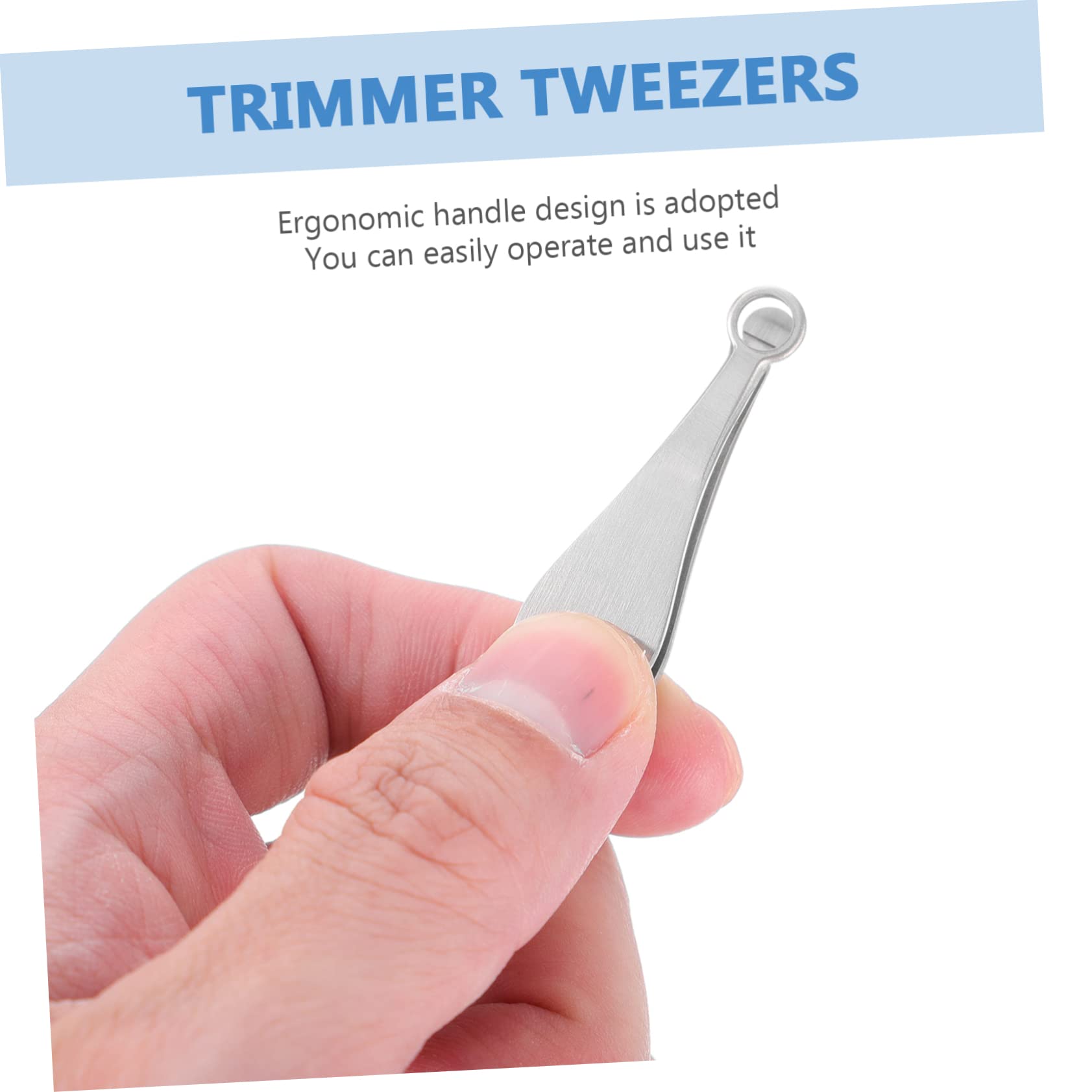 Beavorty 3pièces Pince à Épiler Pour Poils De Nez Inoxydable Avec Tête Ronde Outil De Coupe Ergonomique Pour Hommes Et Femmes Parfait Pour Usage Domestique Ou Professionnel