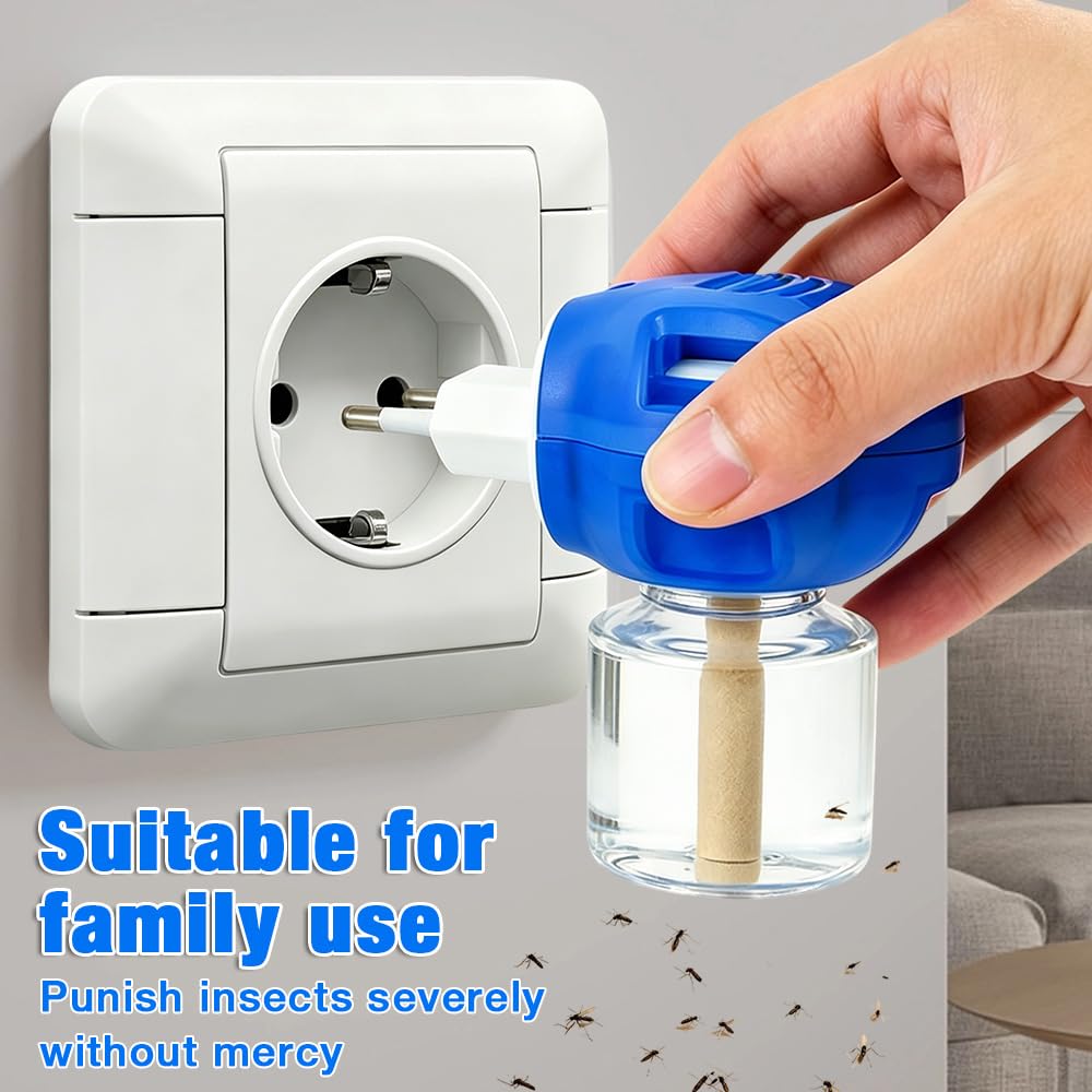 2PCS Mosquito Repellent Plug in, Insect Killer for Home & Travel, Odourless& Non-toxic, Portable Mosquito Killer - Image 3