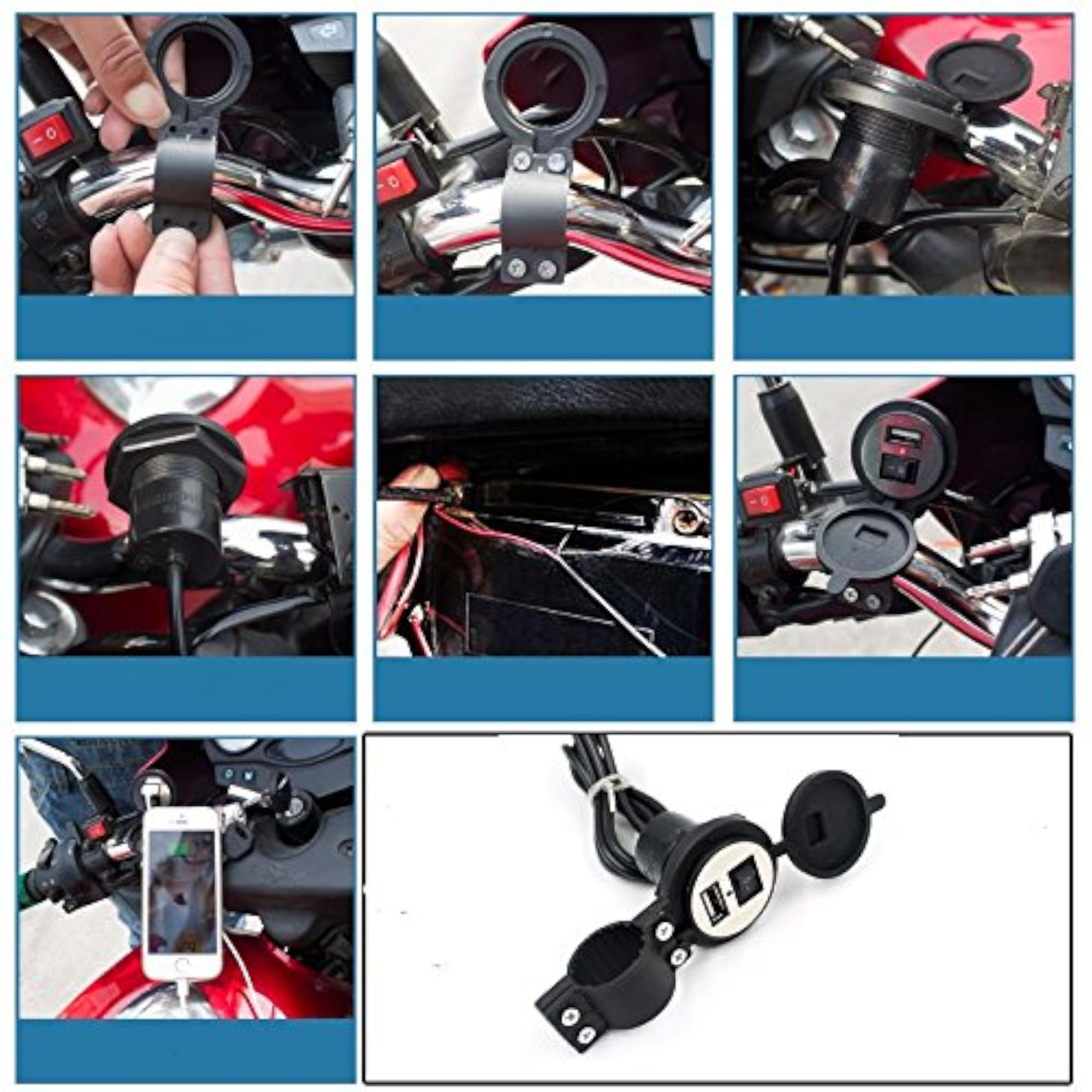 Bike Mobile Phone USB Charger Universal