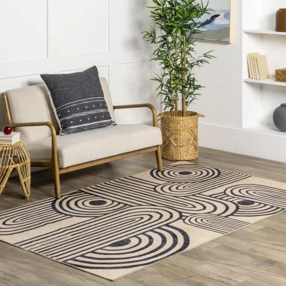 Tapis d'extérieur 70x140cm au motif de dessin au trait moderne et chic