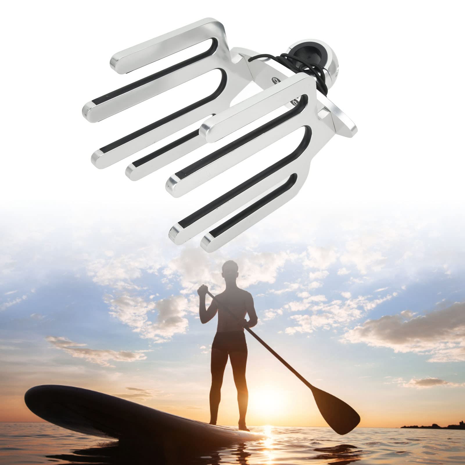 Rastrelliere Wakesurf per Torre, Rack Tower Wakeboard in Lega di Alluminio, Accessori Hardware da Yacht per Tavola da Surf, Ginocchiera