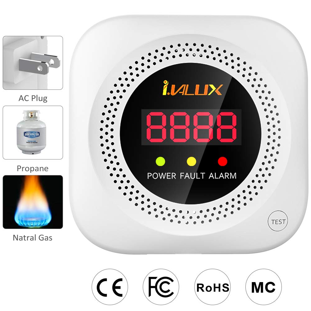 Buy Methane Leak Detector, i.VALUX Home Voice Alarm Sniffer for Natural