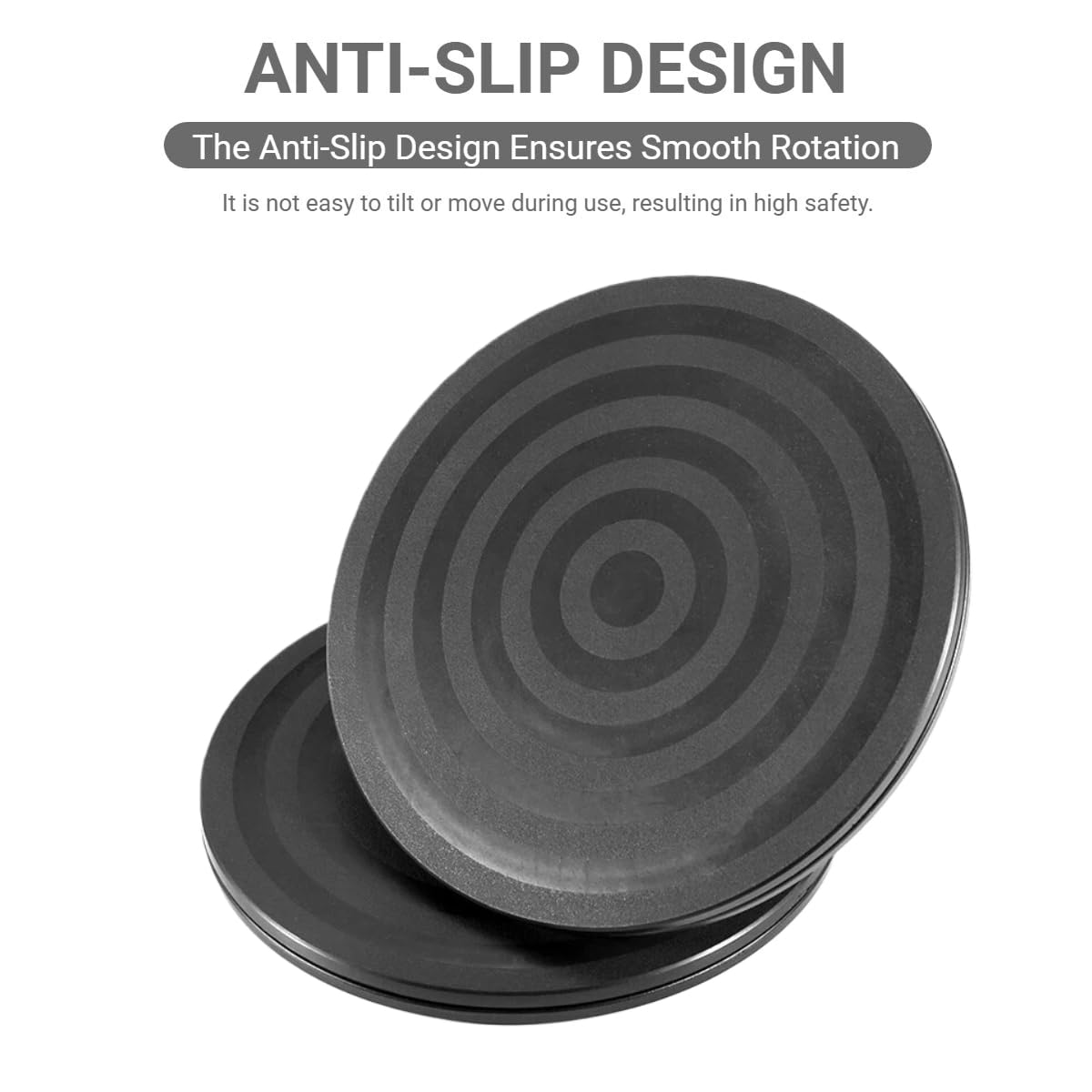 Heavy Duty Tourne-Disque Rond Rotatif,Plateau Tournant Universel Noir,Support Plaque Tournant Rotatif pour Travaux Manuels,Aérographe,Peinture,Téléviseurs à Écran Plat,Haut-parleurs
