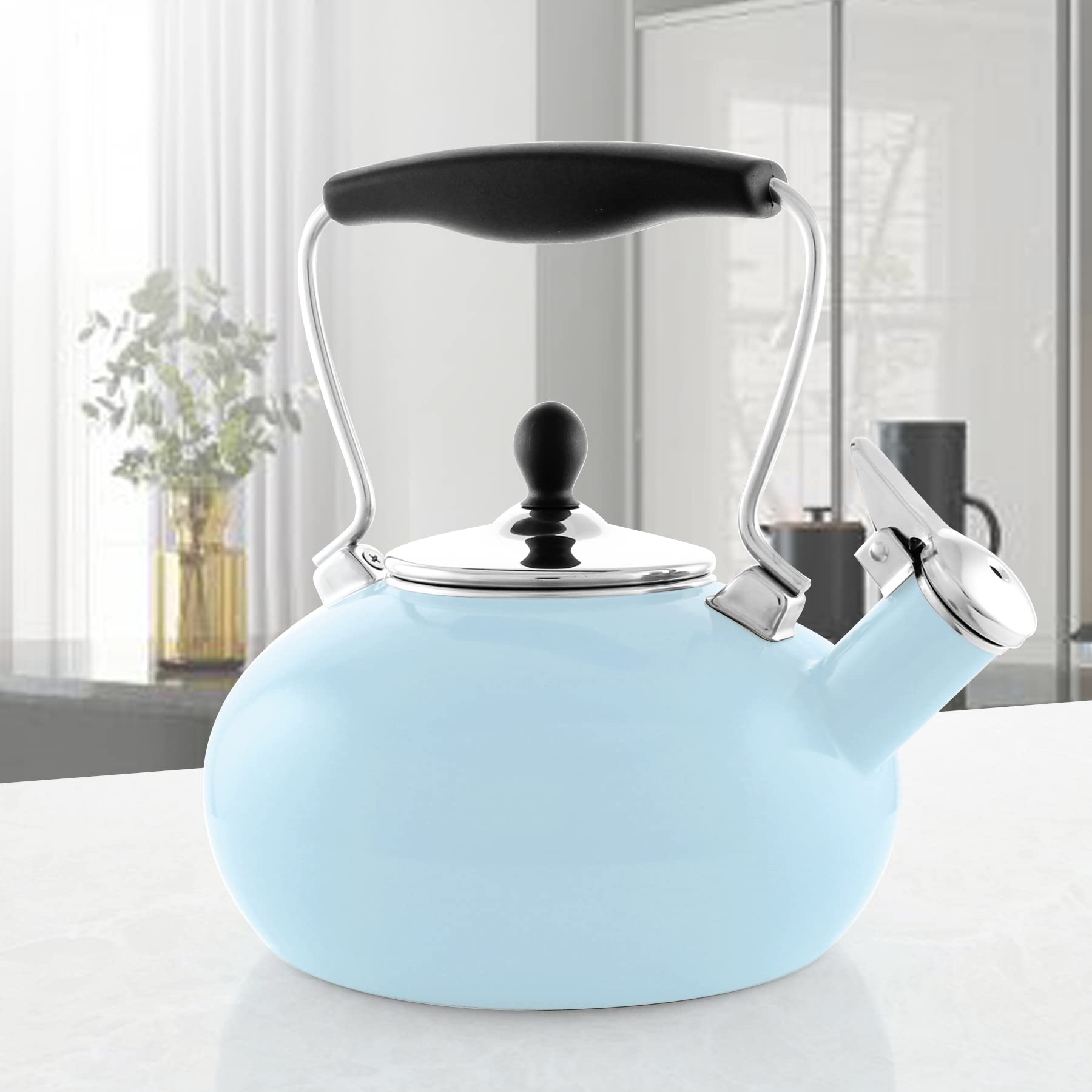 Amazon.com: Chantal Zenith Enamel on Steel Whistling Teakettle