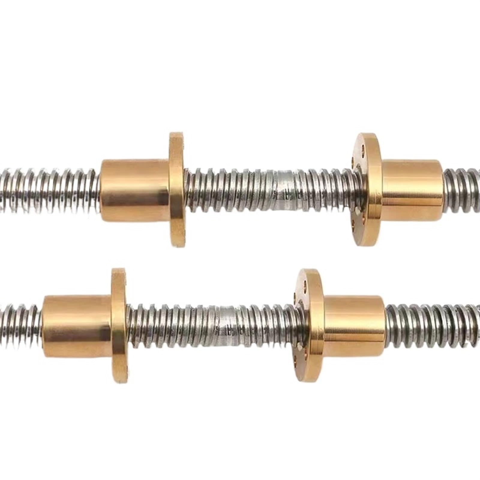 Metal Ball Screw nut 1pcs 304 Stainless Steel T16 Lead Screw OD 16mm Lead 4mm with Nut for 3D Printer Parts(450mm)