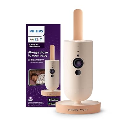 AVENT Philips Baby Monitoring Camera SCD641/00 | Live Two-Way Talk | Pre-Record Lullabies | Motion & Sound Detection | i