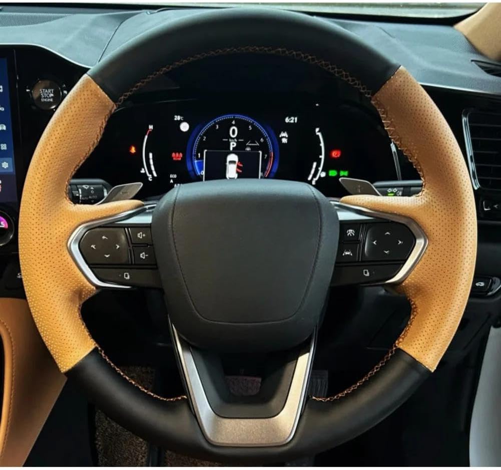 Hand-Stitched Leather Car Steering Wheel Cover, for Lexus NX 250 NX260 NX350 NX350h NX450h+ 2022-2024