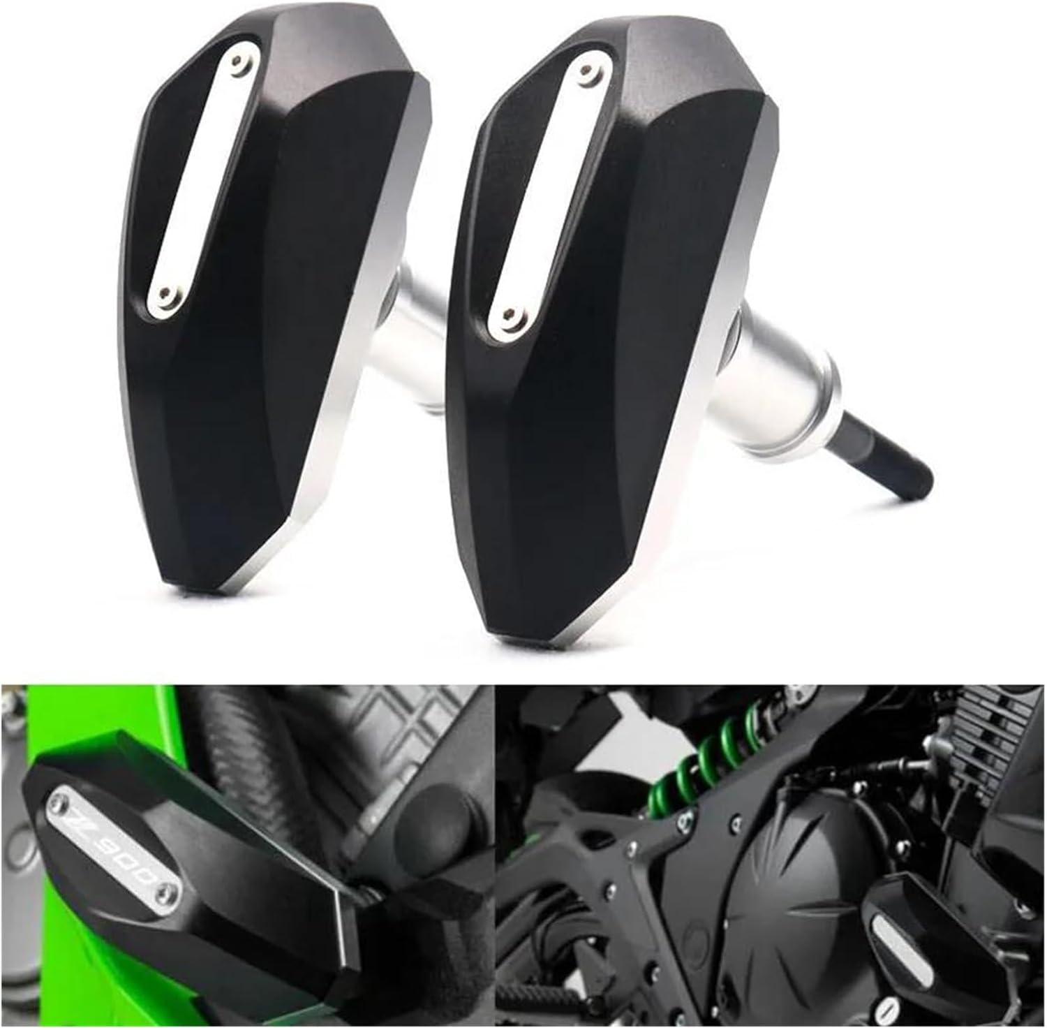 Falling Crash Protector Motorcycle Falling Protection Frame Slider Fairing Guard Crash Pad Protector For KAWASAKI Z 650 900 1000 Z900RS 17-22 Upgrade accessories(LOGO Z650)