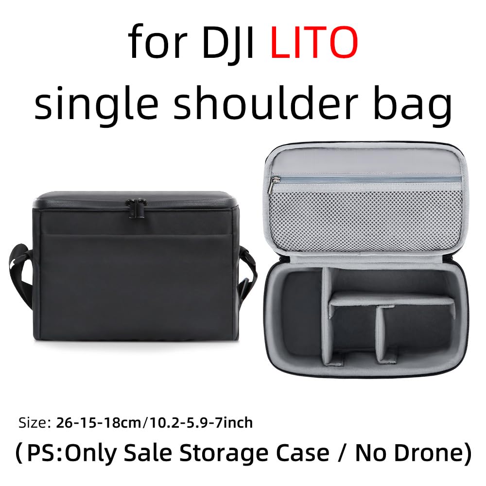 Torba na ramię do DJI Lito x1, przenośna torba podróżna do przechowywania DJI Lito x1 Drone, kontroler RC2/RC N3, koncentrator ładowania i akcesoria