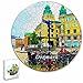 Danimarca Copenaghen Puzzle 195 pezzi animali di forma rotonda in legno per bambini puzzle per adulti souvenir regalo 16,5 × 16,5 pollici