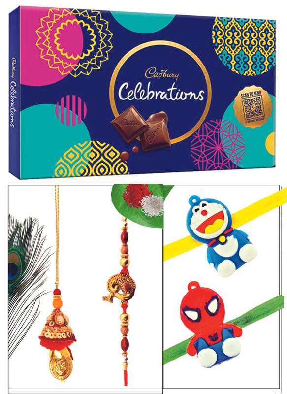GiftnotchSpiderman Rakhi with Chocolates Kids Rakhi Chocolate Gift