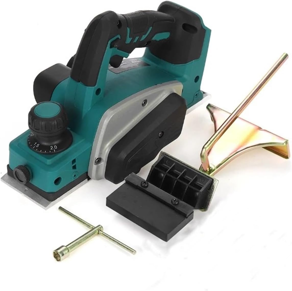 Handheld Electric Planer Cordless Wood Planing Mac 18V 15000rpm Rechargeable Electric Planer Cordless Hand Held Wood Cutting Woodworking Fit For 18V Batterys Power Tool