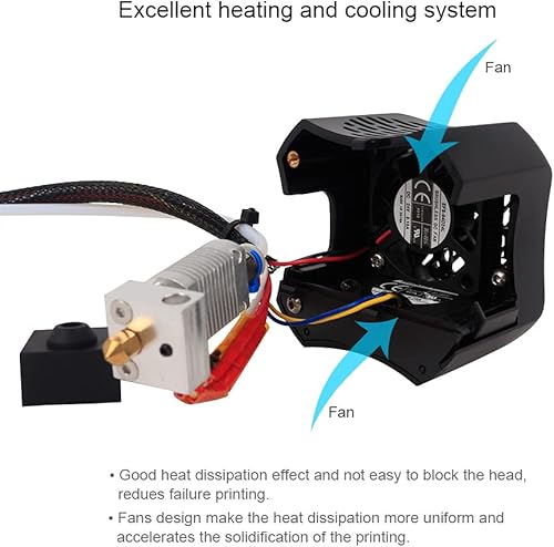 Miniatura 4 de Creality Original Ender 3 V2 Extrusora Ensamblado MK8 Hotend Kit Completo Reemplazo Hotend 3D Impresora Accesorio