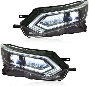 Car Front Lamps Compatible For Nissan Qashqai 2019-2023 Led Auto Headlights Assembly Modified High Configure Headlamp Accessories