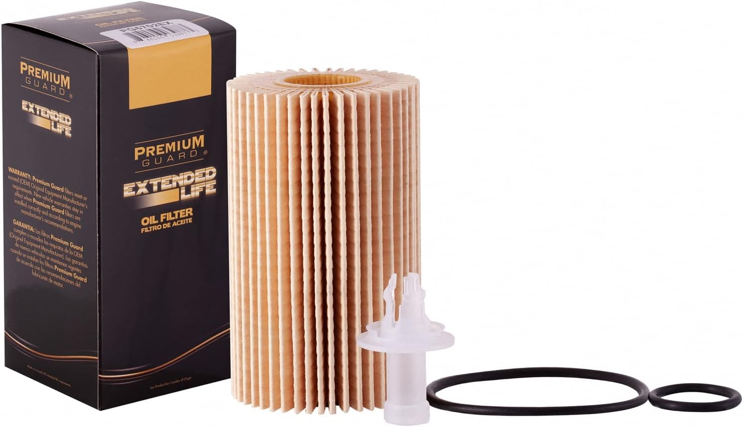 PG5702EX Extended Life Oil Filter up to 10,000 Miles | Fits 2007-20 Toyota Tundra, 2008-20 Sequoia, Land Cruiser, 2008-20 Lexus LX570, 2015-20 RC F, 2018-20 LC500, 2008-14 Lexus IS F (Pack of 6)