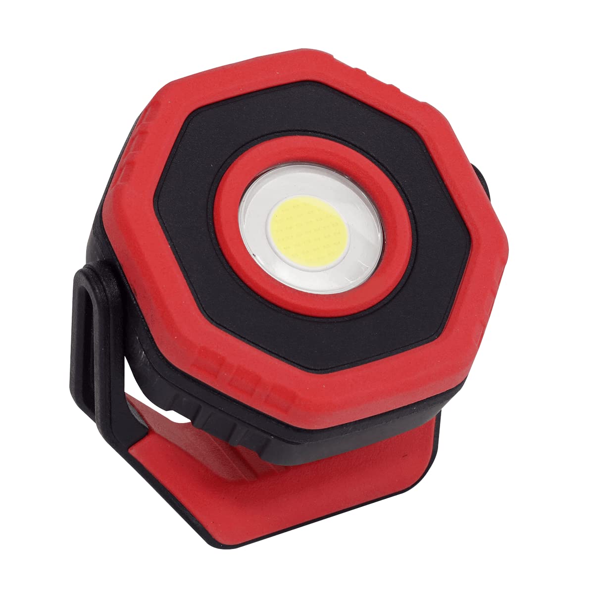 Sealey LED700PR 360° 7W Cob LED Rechargeable Pocket Floodlight with Magnet - Red - Image 3