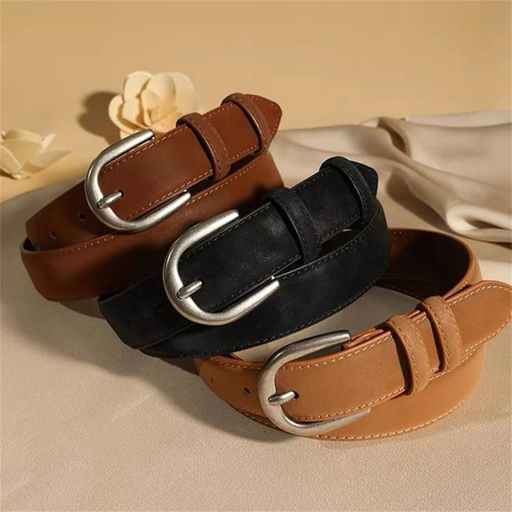 Casual Leather Belt Cowhide Girdle For Women Dress Jeans Apparel Belt
