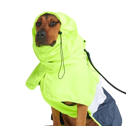 Spark Paws Abrigo impermeable y cortavientos para perros de tamaño pequeño, mediano, grande y extra grande…