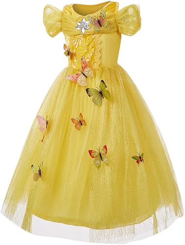 Miniatura 2 de Disfraz de princesa Elsa para niñas pequeñas, vestido de princesa con accesorios, Cenicienta, cosplay, reina nieve