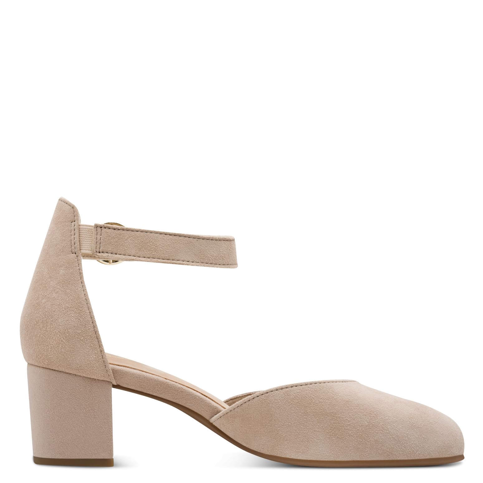 Tamaris Damen Pumps mit Riemen aus Leder Wide Fit