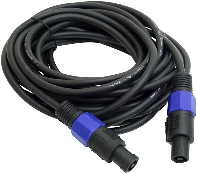 OL-SPK3 Cavo per Casse da 5.8 mm, Altoparlante DJ PA per Applicazioni Professionali con Connettori Speakon, Sistema Super Noise Free, 3 Metri