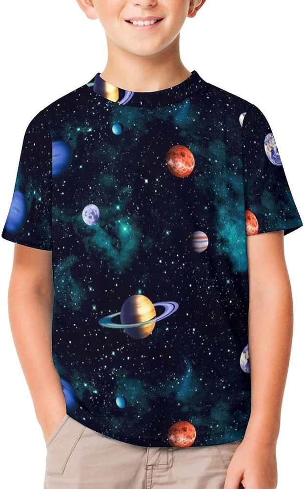 Amazon.co.jp: [LJB] 子供服 Tシャツ ギャラクシー 銀河 惑星