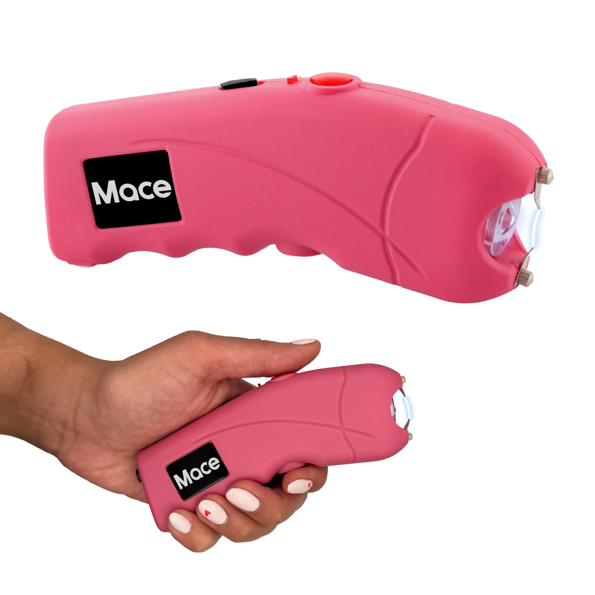 Mace Stun Gun for Self Defense - Rechargeable, Bright LED Light, High Voltage, Self Defense for Men & Women