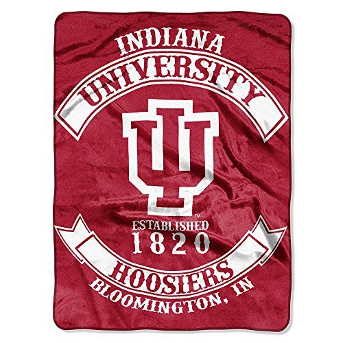 Northwest COL 802 Company NCAA Indiana Hoosiers Rebel Raschel Blanket, 60 80-Inch