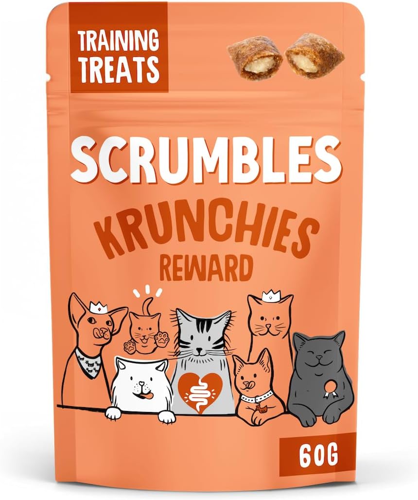 Scrumbles Chicken Krunchies, Pillow Cat Treats, 60g